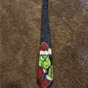 Holiday Grinch Tie in Festive Green and Red